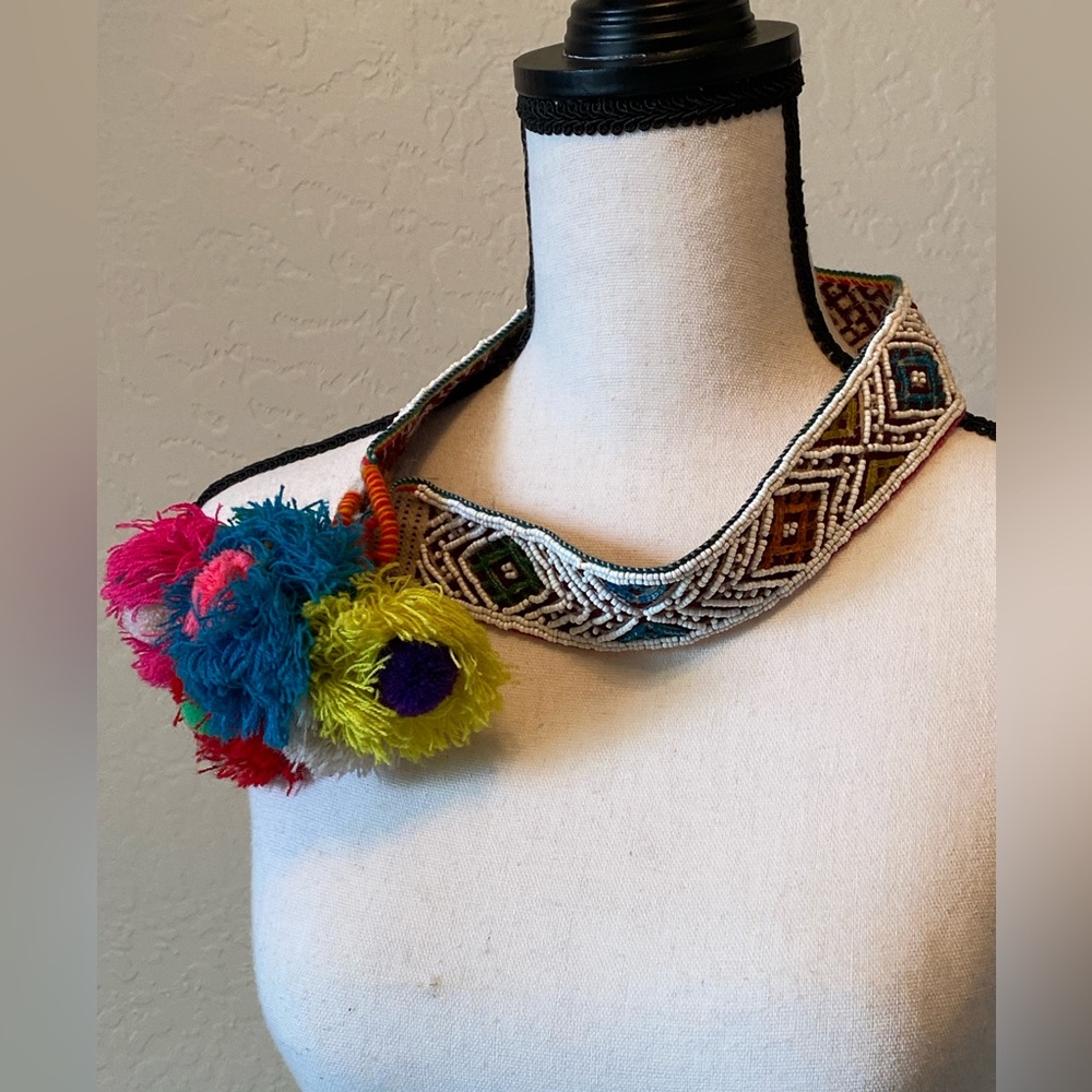 Peruvian beaded hat band
